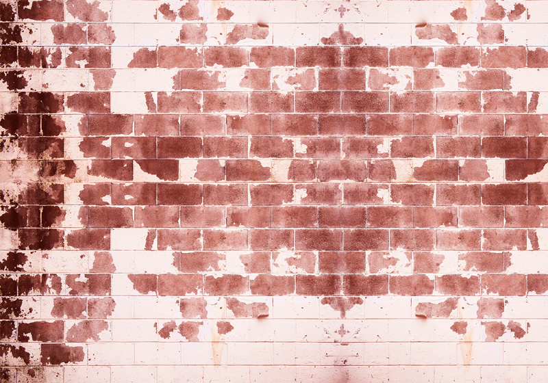 红白砖设计石材地砖 - TenStickers