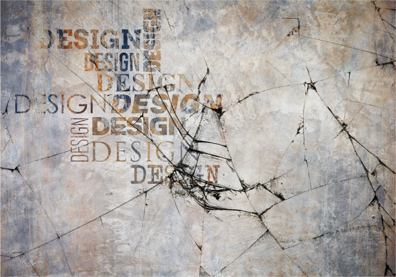 乙烯基地毯  石头效果 裂石印刷术 - TenStickers