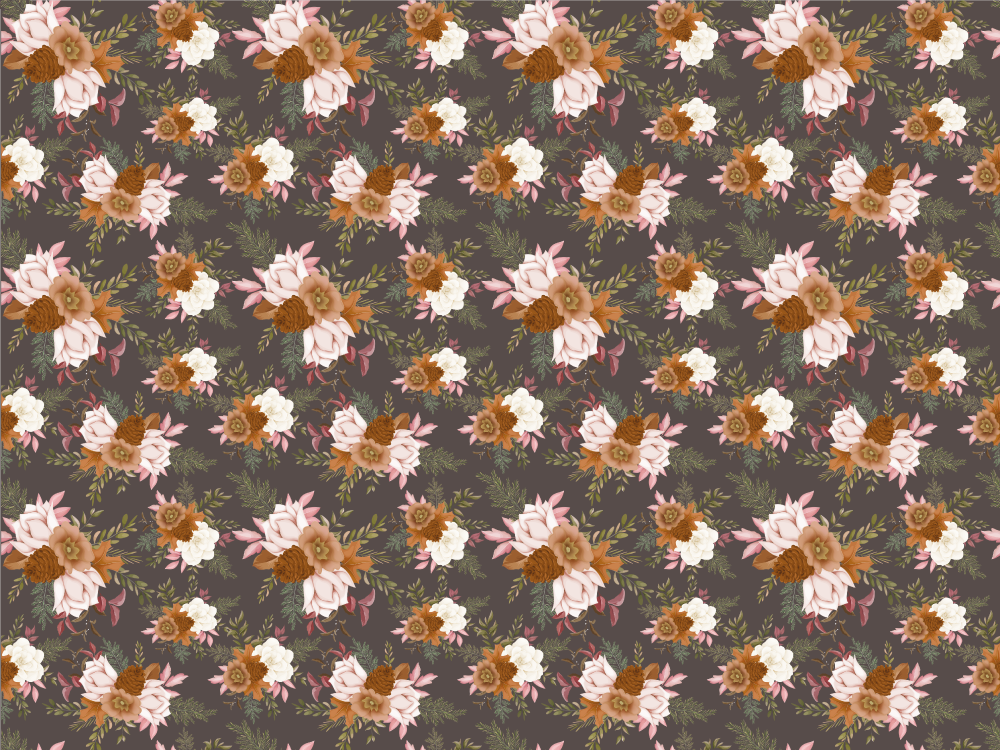 乙烯基花草地毯 花卉图案优雅 - TenStickers