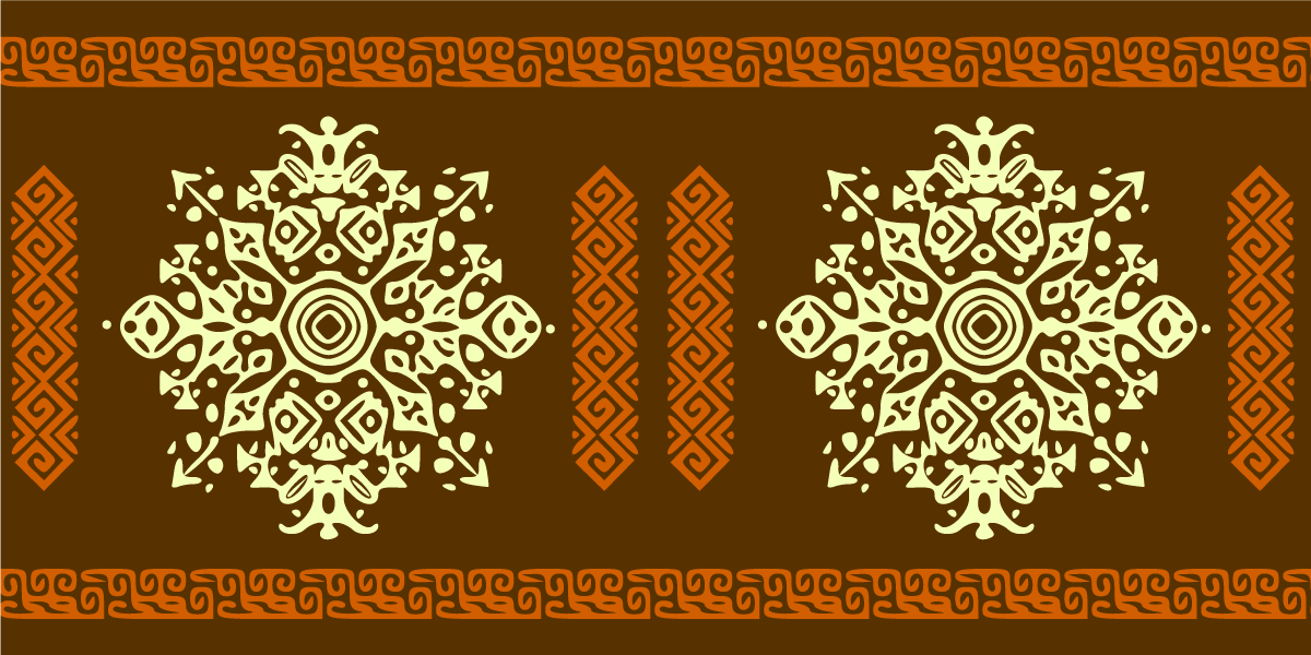 乙烯基地毯 曼陀罗图案组合 - TenStickers