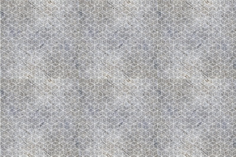 乙烯基地毯  石头效果 几何图案叠加 - TenStickers