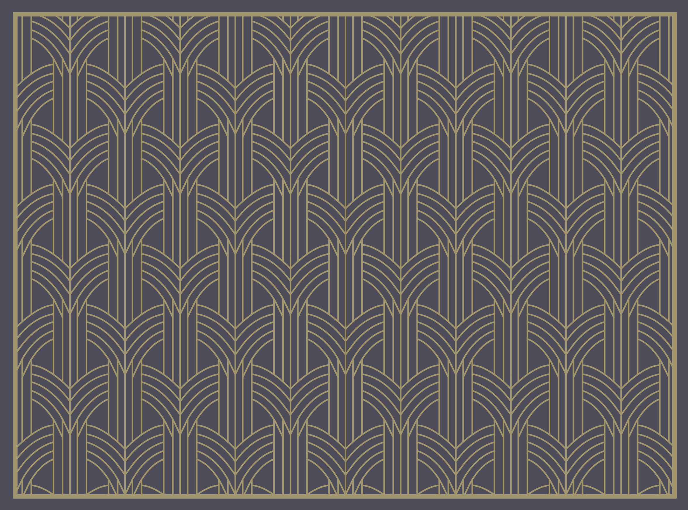 乙烯基地毯几何 优雅的几何图案 - TenStickers