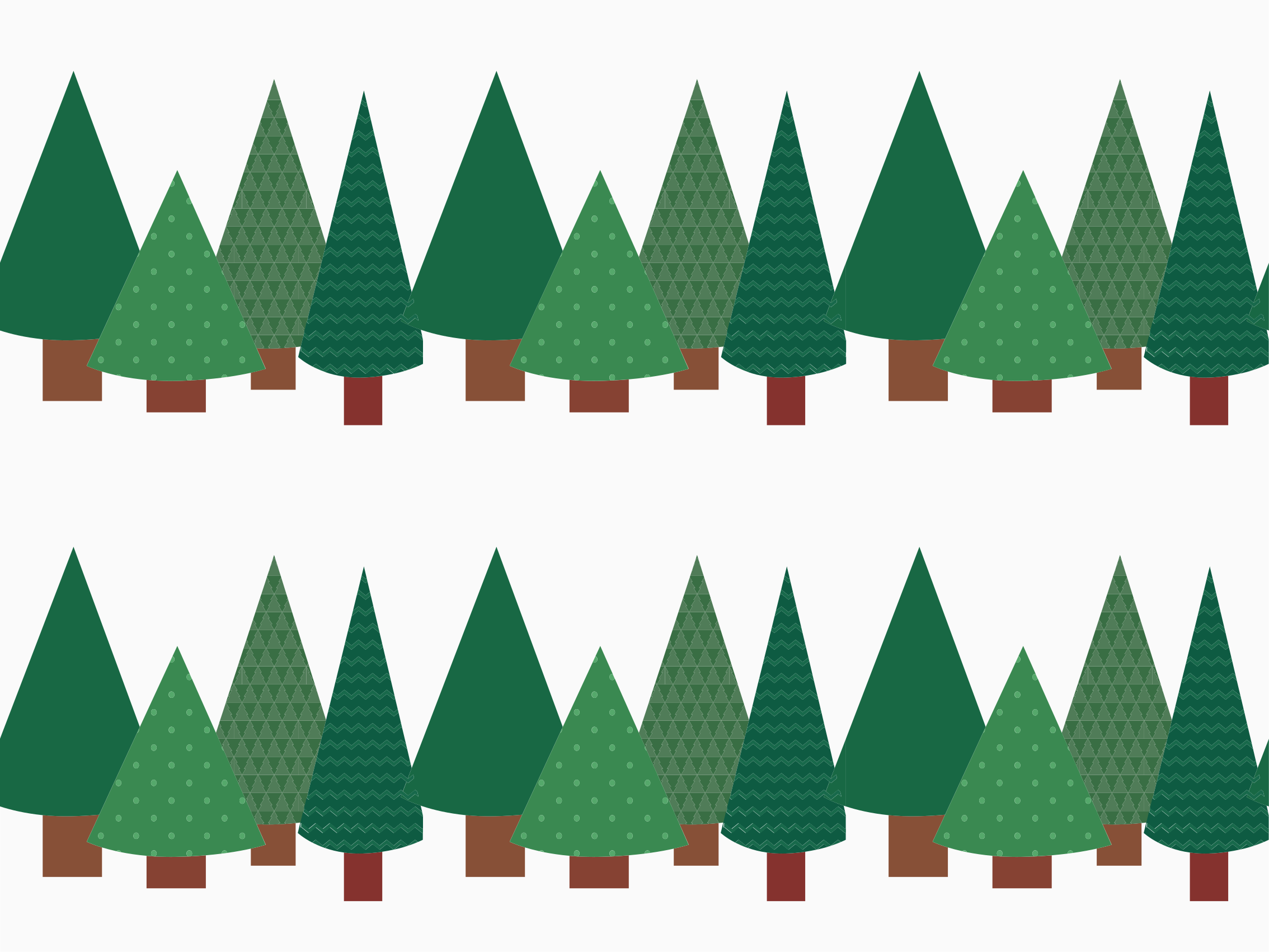 拼凑而成的圣诞树图案复古地毯 - TenStickers