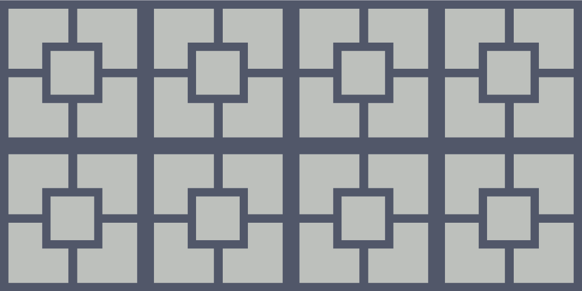 乙烯基地毯几何 几何方形图案 - TenStickers