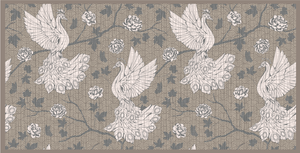 Yute 鸟类动物乙烯基地毯 - TenStickers