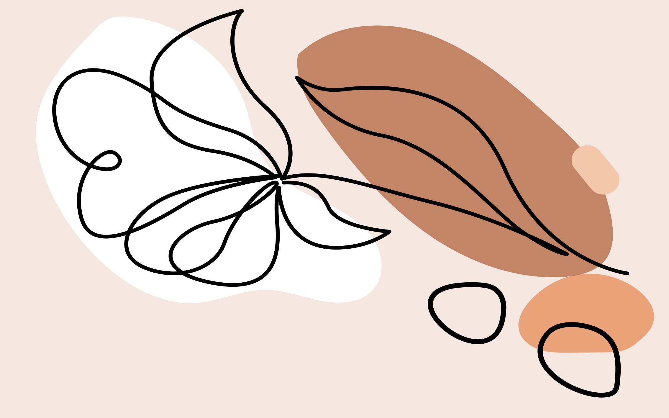 乙烯基花草地毯 抽象花卉图案 - TenStickers