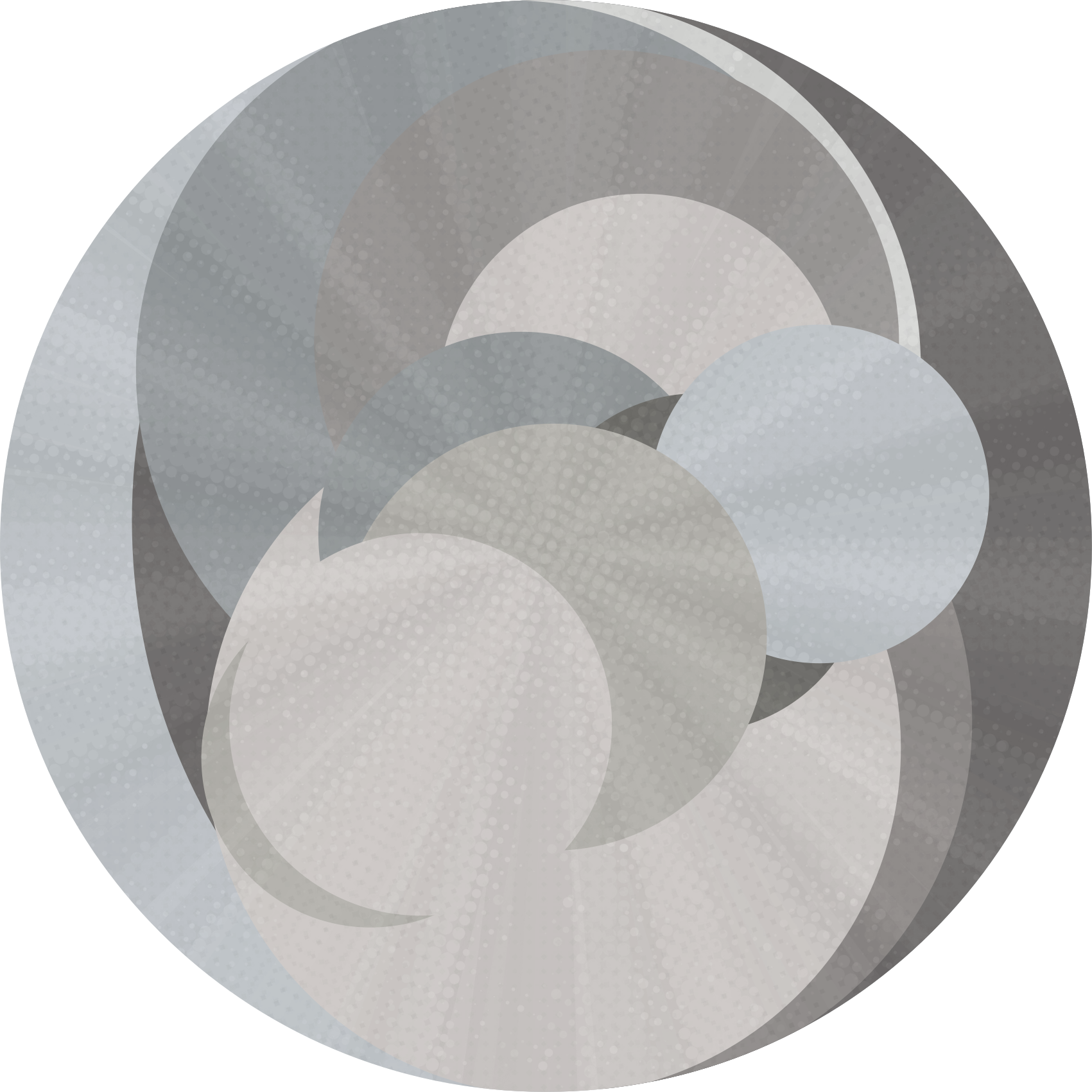 乙烯基地毯几何 重叠圆圈错觉 - TenStickers