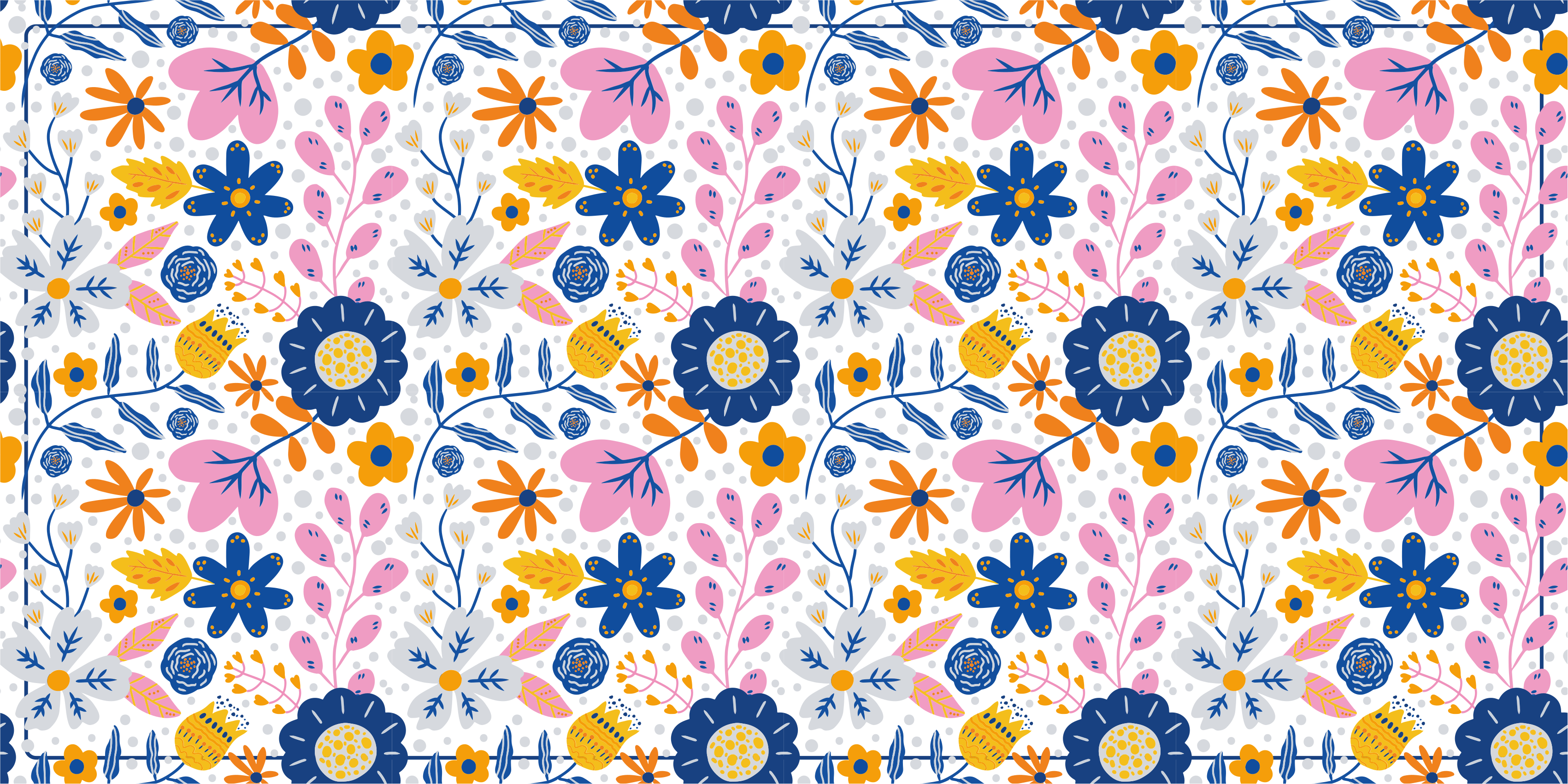 天然乙烯基地毯 花卉春天 - TenStickers