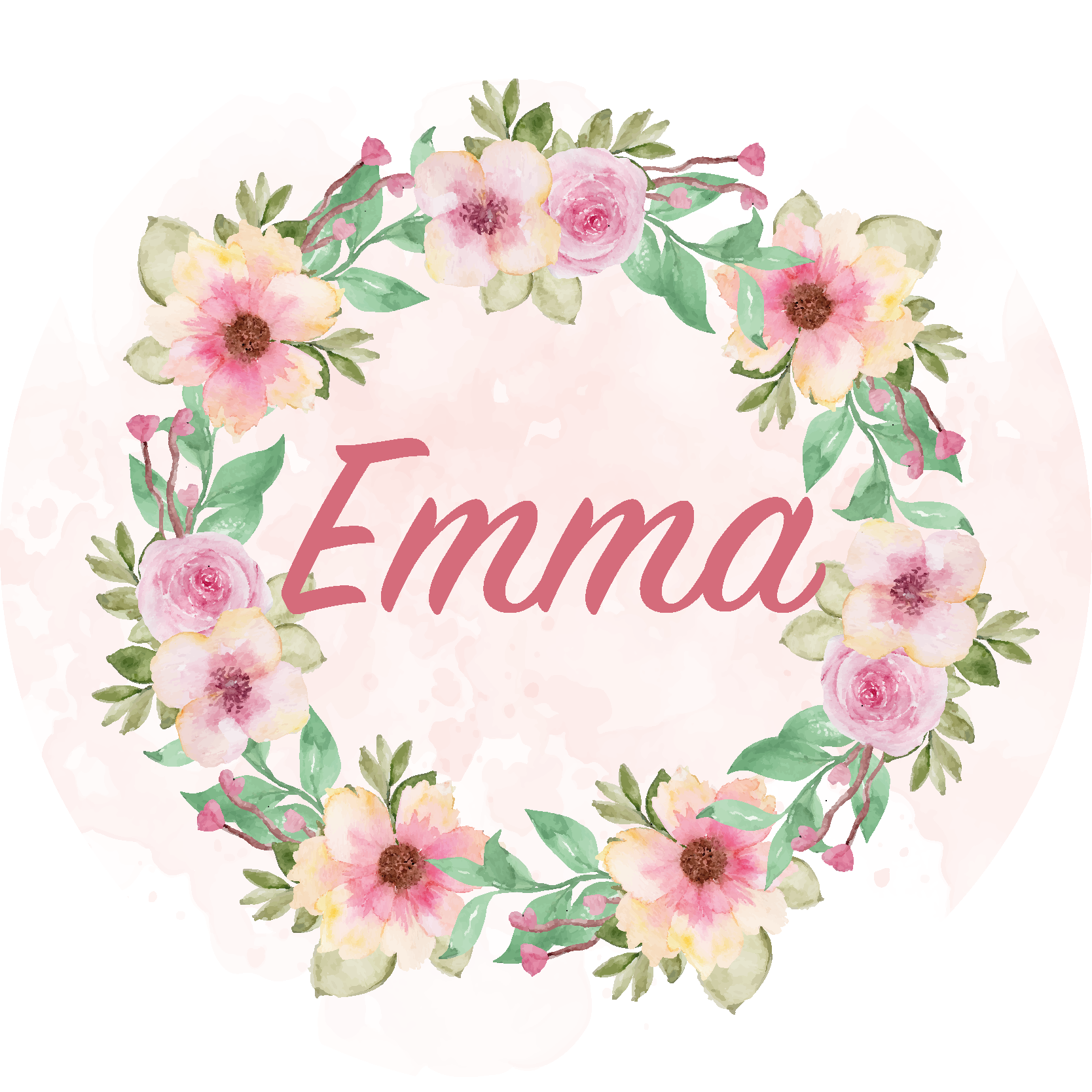 乙烯基地毯名称 花冠 - TenStickers