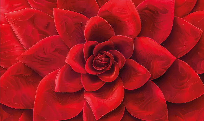 乙烯基地毯 花瓣设计 - TenStickers