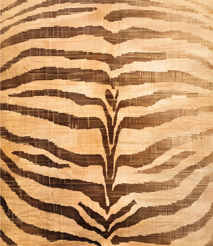 乙烯基地毯米色 虎纹 - TenStickers