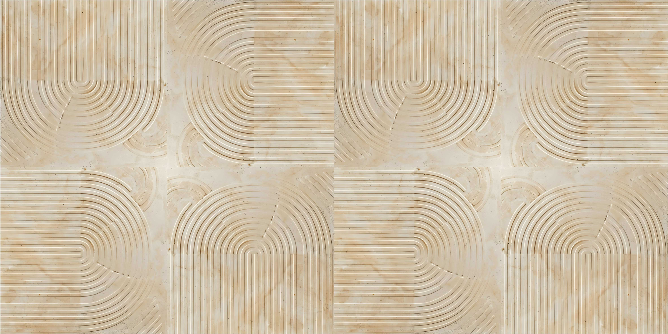 乙烯基地毯米色 现代弧线 - TenStickers