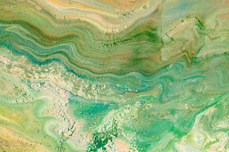 大理石乙烯基地毯绿色与米色设计 - TenStickers