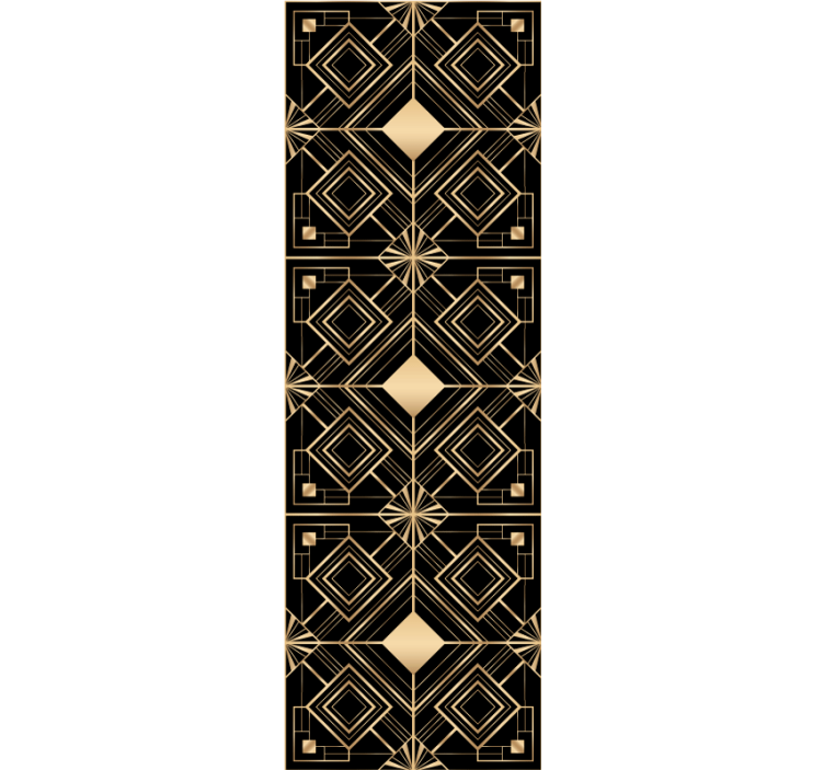 墙纸餐厅几何金色图形 - TenStickers