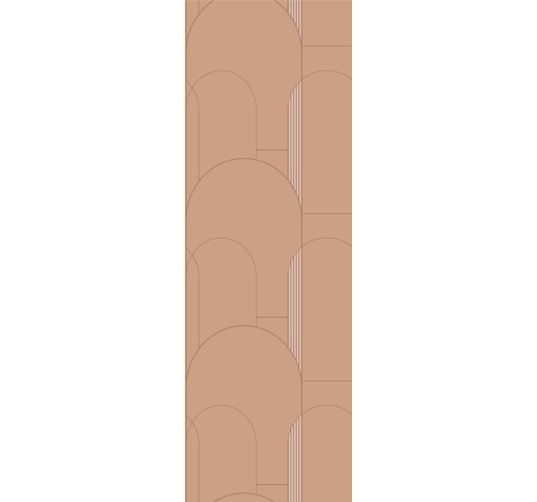 时尚墙纸米色拱形图案 - TenStickers