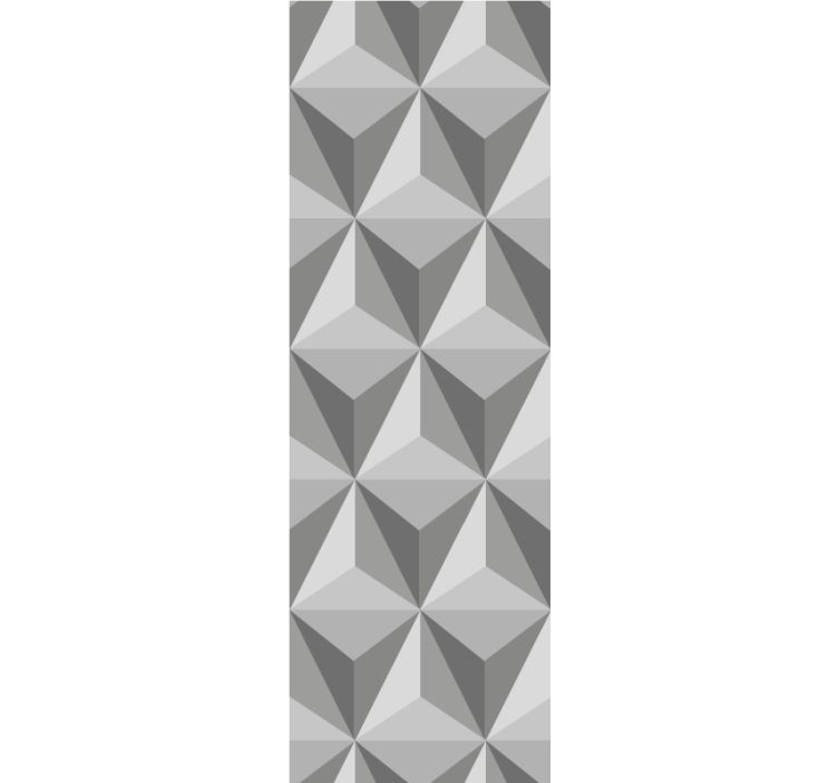 几何墙纸3d金字塔图案 - TenStickers