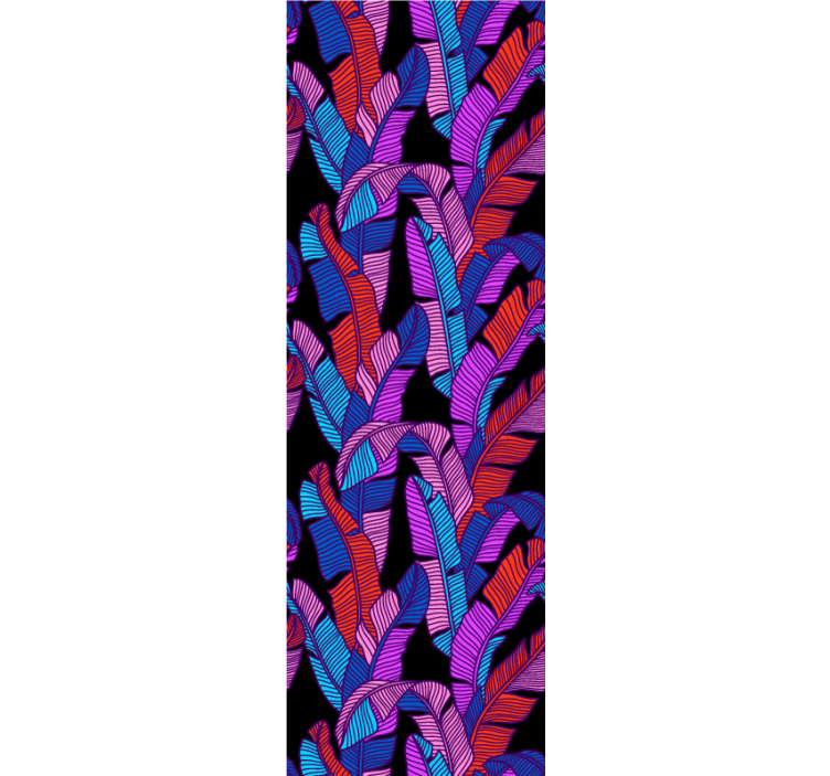 墙纸花卉大而鲜艳的图案 - TenStickers