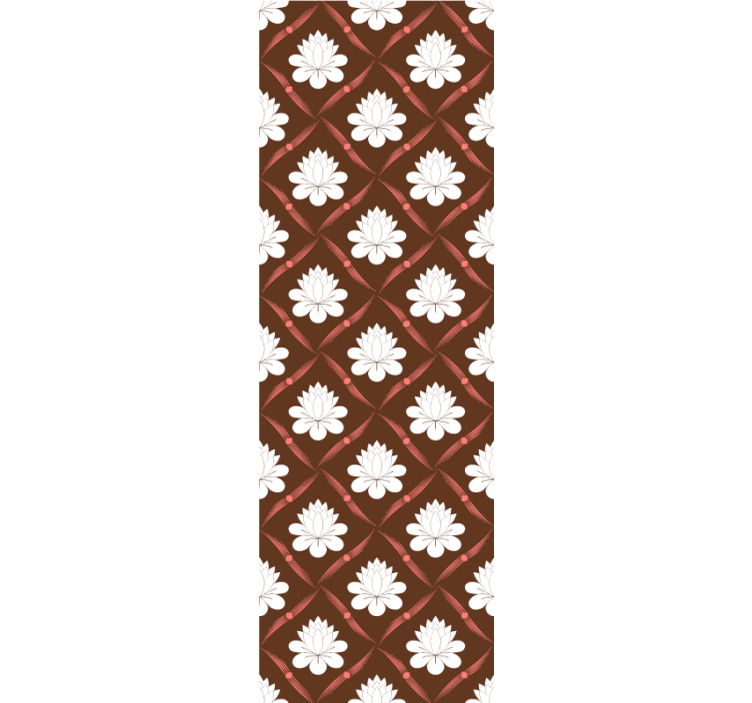 墙纸花卉莲花图案设计 - TenStickers