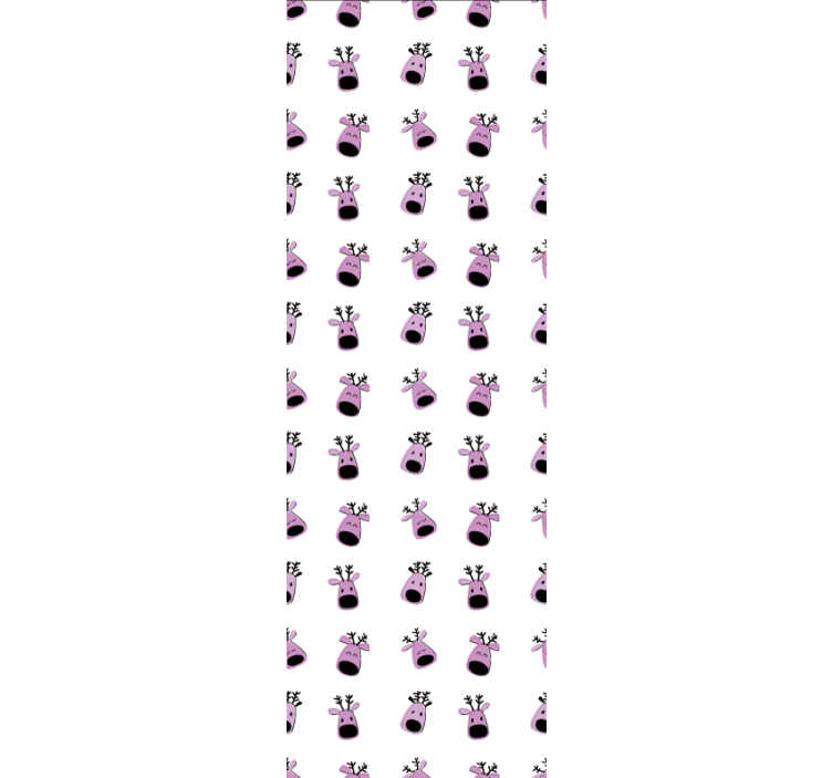 动物墙纸快乐驯鹿面孔 - TenStickers