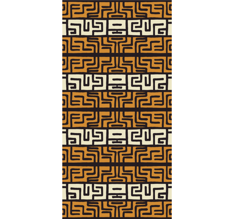 墙纸抽象迷宫图案 - TenStickers