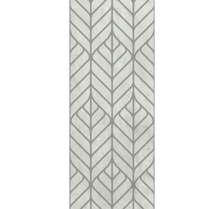 客厅装饰墙纸叶子几何设计 - TenStickers