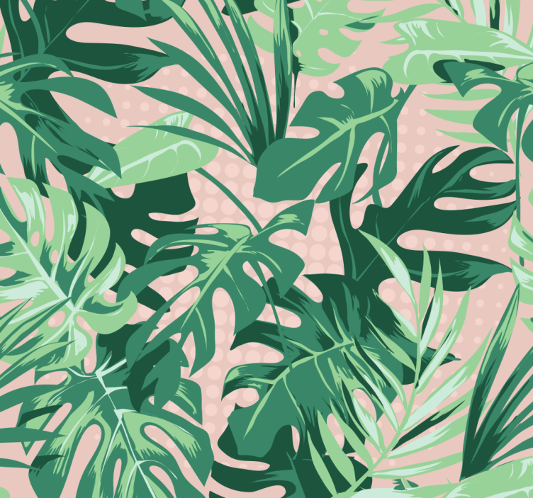 雨林壁纸，热带植物设计 - TenStickers