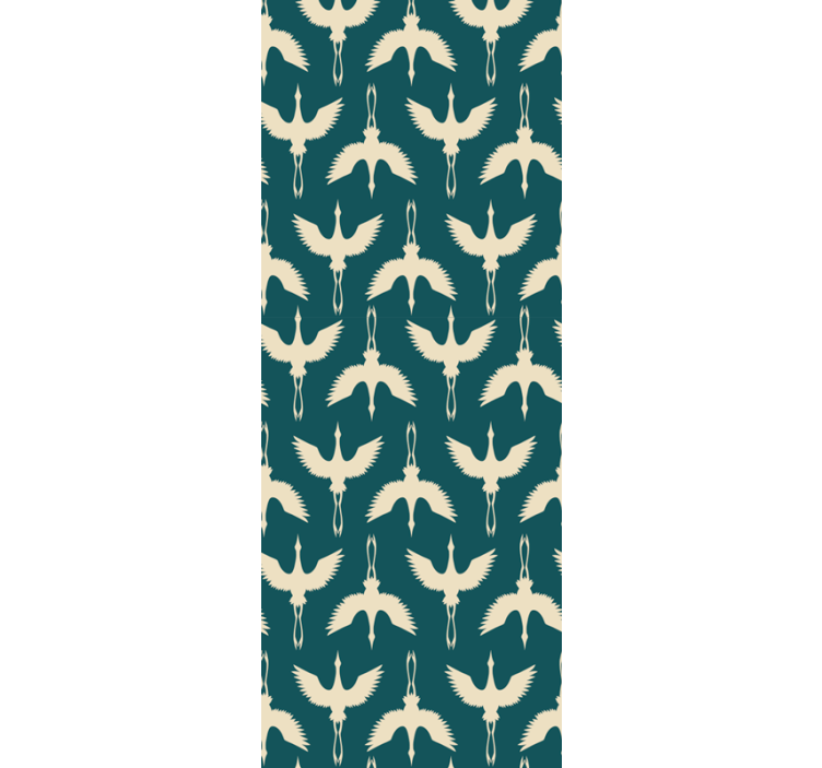 墙纸鸟类优雅米色设计 - TenStickers