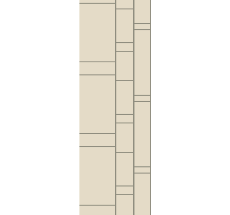 办公室墙纸现代方块图案 - TenStickers