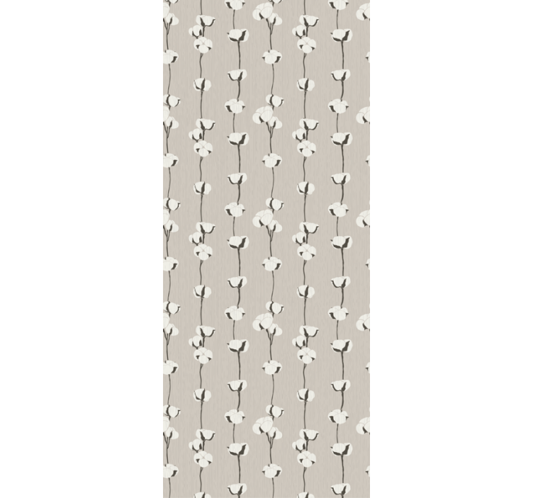 墙纸花卉棉花花朵小径 - TenStickers