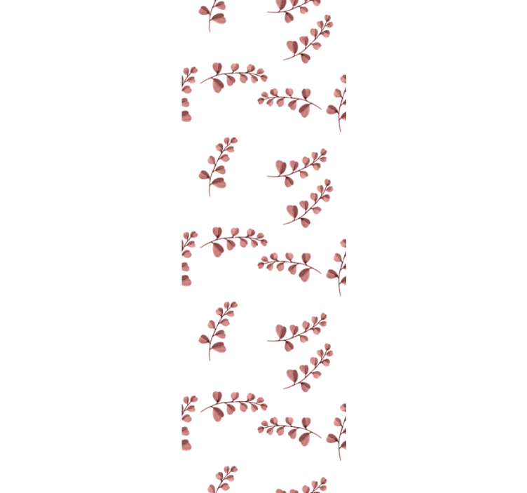 墙纸花卉精致白色藤蔓 - TenStickers
