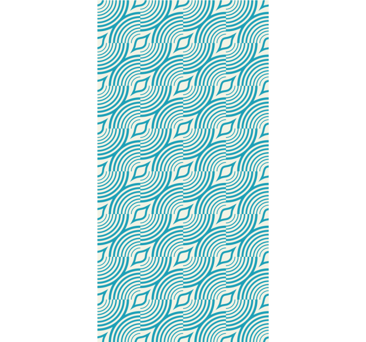 墙纸抽象流动波形设计 - TenStickers