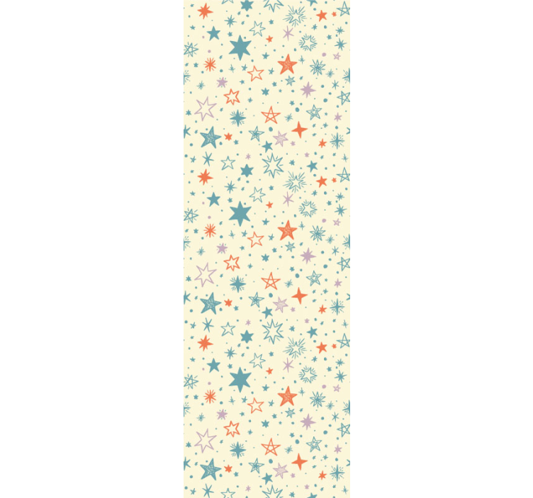 儿童壁纸彩色星星装饰 - TenStickers