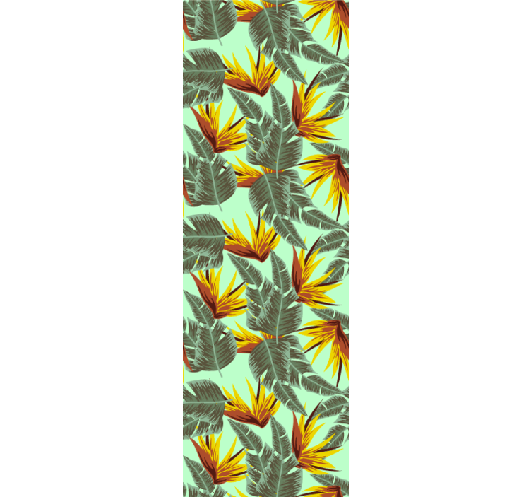 墙纸性能热带植物盛开 - TenStickers