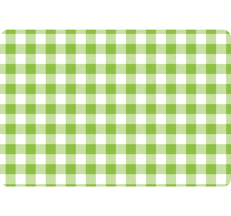 几何墙纸绿色格子格纹设计 - TenStickers