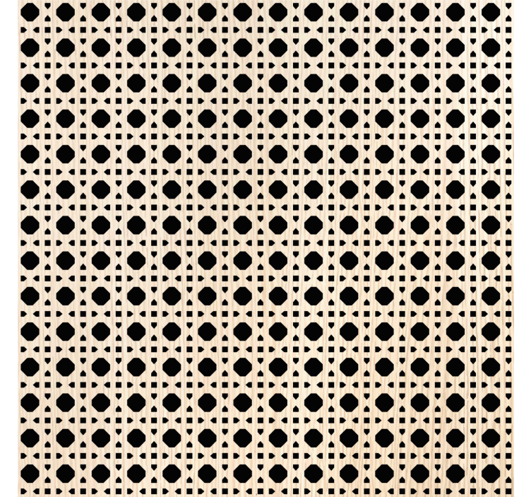 客厅装饰墙纸浅棕色编织纹理 - TenStickers