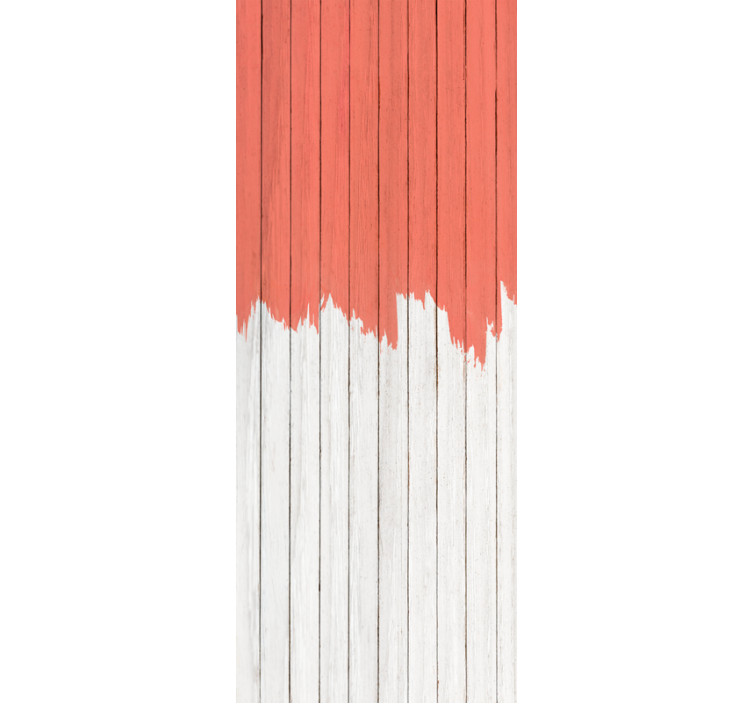 墙纸木质活珊瑚图案 - TenStickers