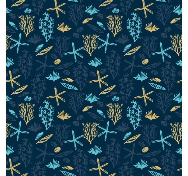 卧室壁纸采用多彩海底设计 - TenStickers