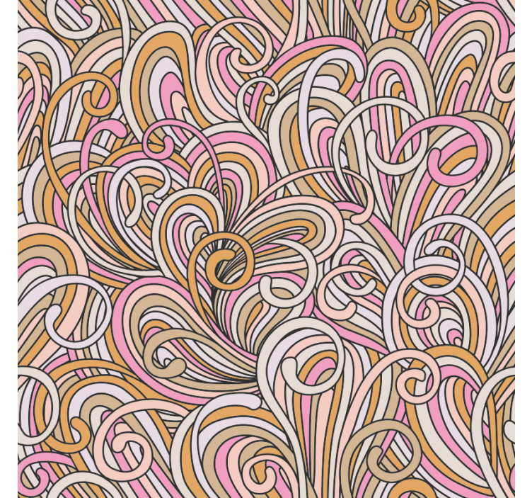 卧室壁纸适用于kallax抽象风格 - TenStickers