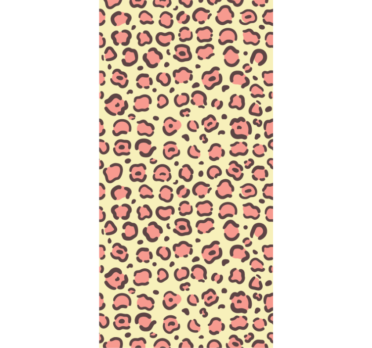 卧室壁纸展现豹纹毛皮质感 - TenStickers