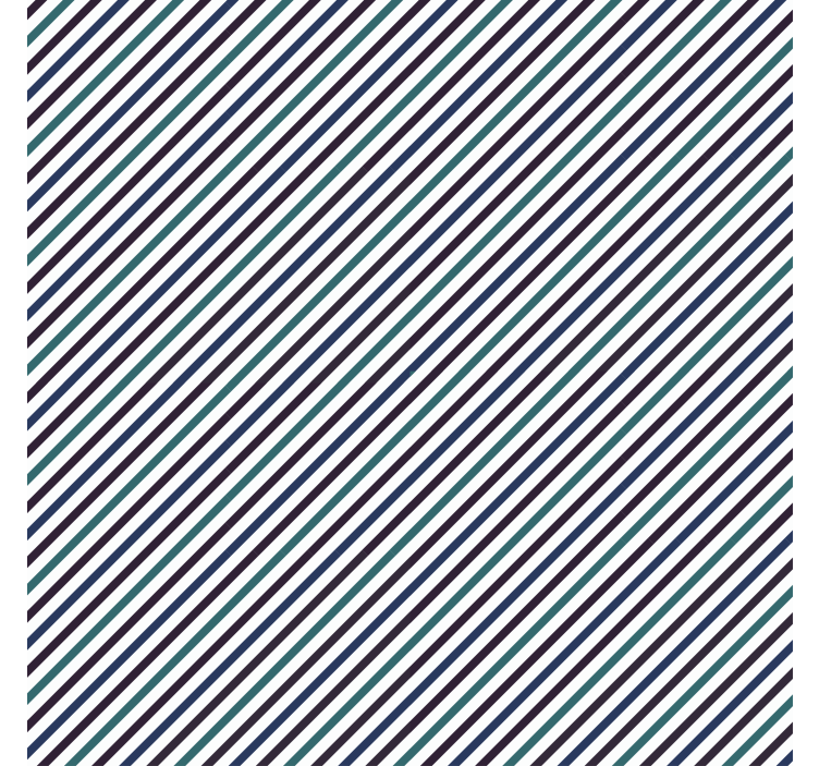 墙纸装饰蓝色斜条纹 - TenStickers