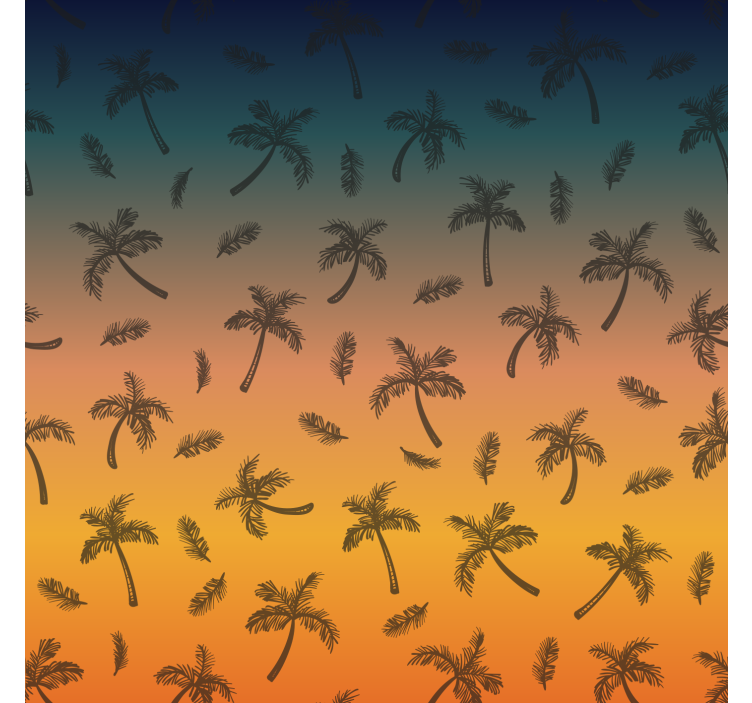 墙纸装饰热带棕榈场景 - TenStickers