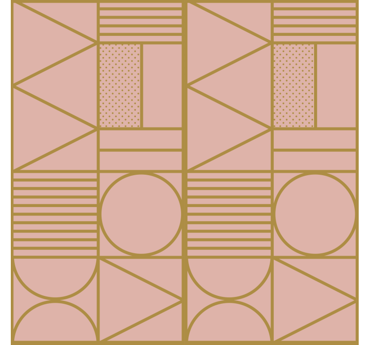 壁纸纹理呈现金色与粉色块状设计 - TenStickers