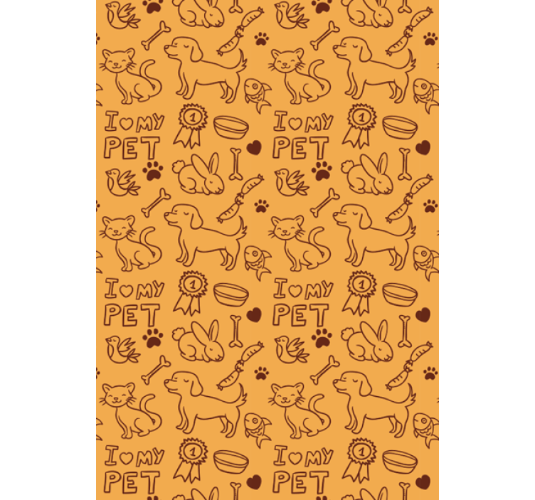 动物墙纸我的宠物 - TenStickers