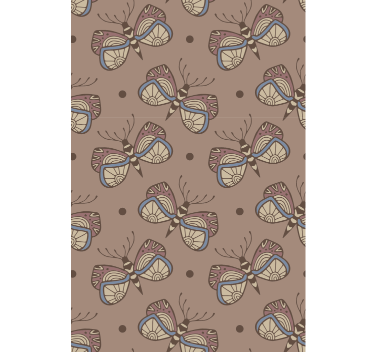 卧室壁纸激励复古蝴蝶胜利 - TenStickers