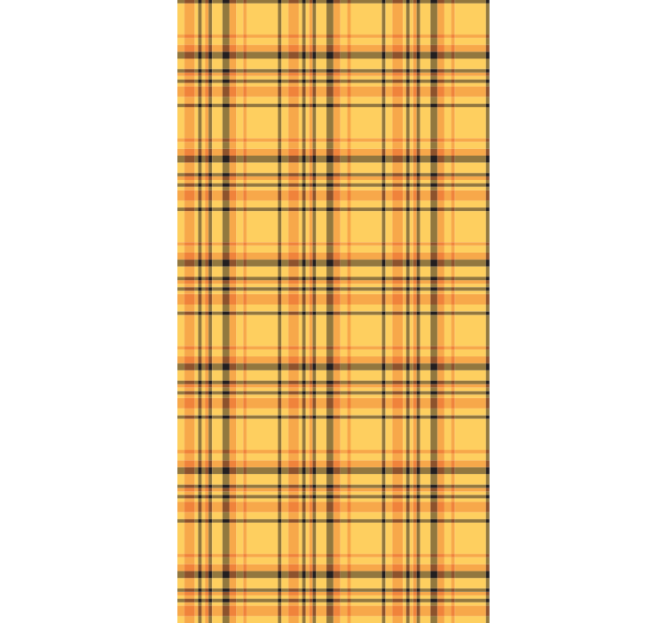 卧室壁纸适用格子布面罩 - TenStickers