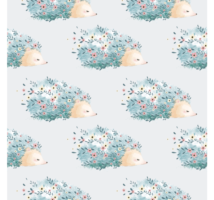 壁纸纹理与刺猬艺术相结合的设计 - TenStickers