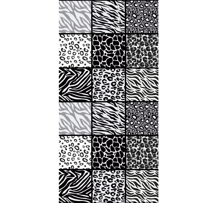 动物墙纸不同动物图案 - TenStickers