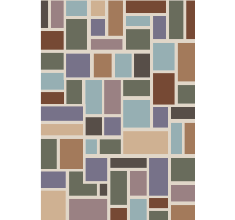 办公室墙纸适用于多彩现代瓷砖 - TenStickers