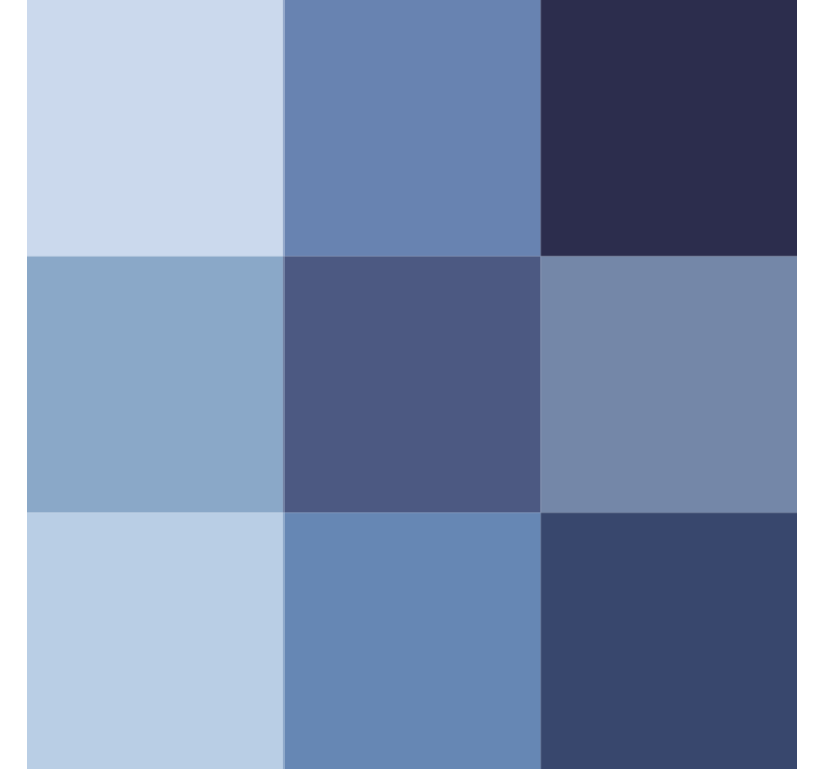 办公室墙纸蓝色现代瓷砖 - TenStickers