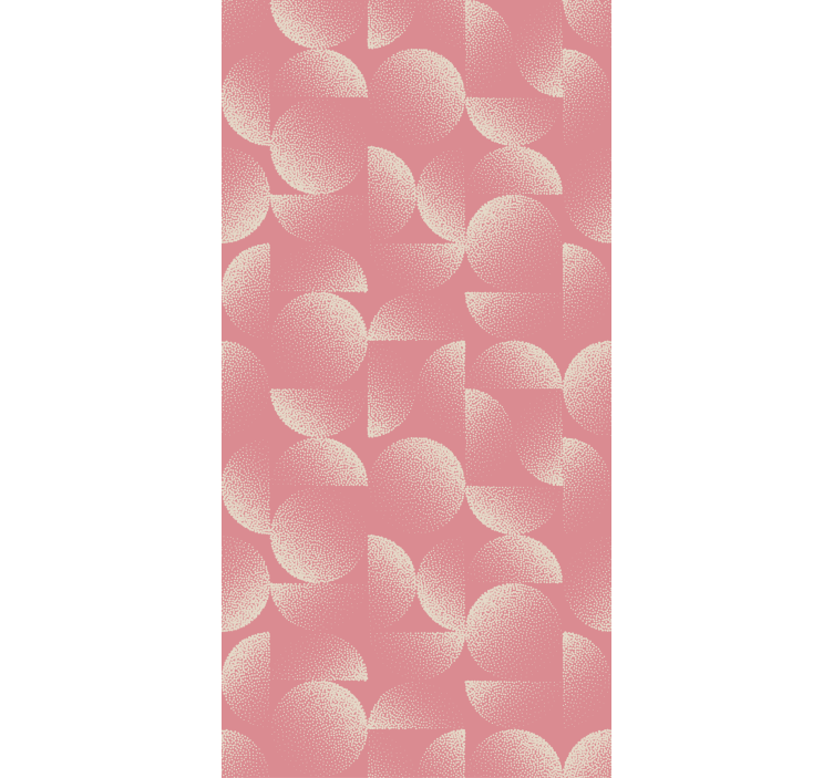 墙纸餐厅柔和半圆形图案 - TenStickers